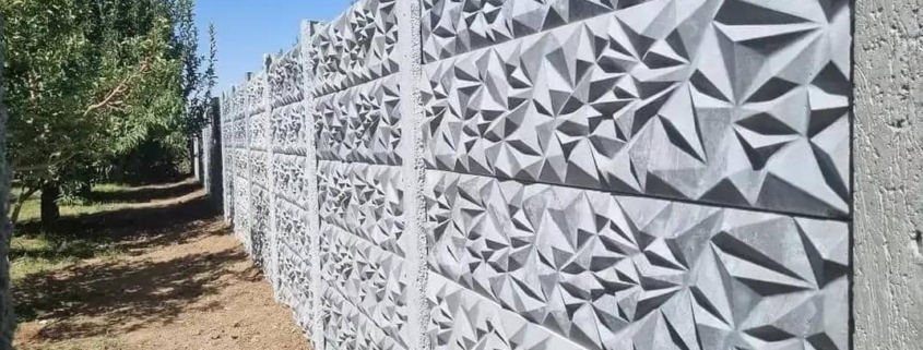 دیوار پیش ساخته بتنی برای محوطه سازی